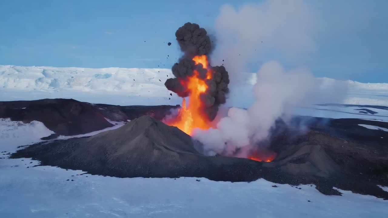 Mount Erebus Eruption in Antarctica