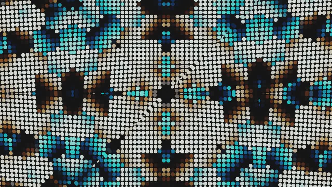 kaleidoscopio en movimiento. gráficos en movimiento de 4k