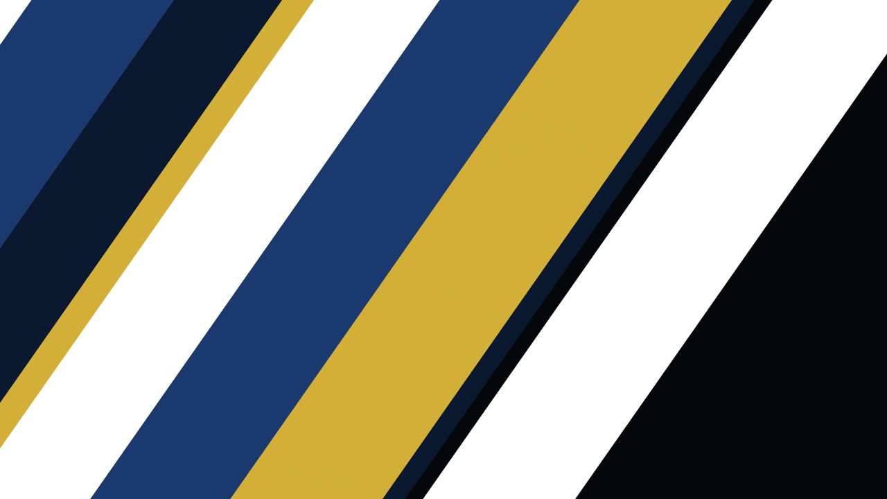 Abstract Motion Background with Diagonal Stripes in Blue, Gold, and White