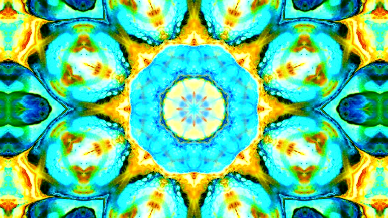 abstracto pincel tinta concepto liso patrón simétrico ornamental decorativo caleidoscopio movimiento círculo geométrico y formas de estrellas