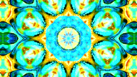 abstracto pincel tinta concepto liso patrón simétrico ornamental decorativo caleidoscopio movimiento círculo geométrico y formas de estrellas