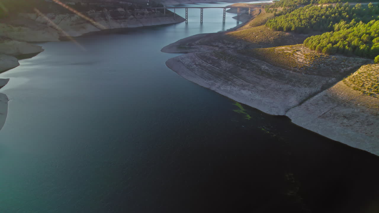 embalse de iznájar, córdoba, españa