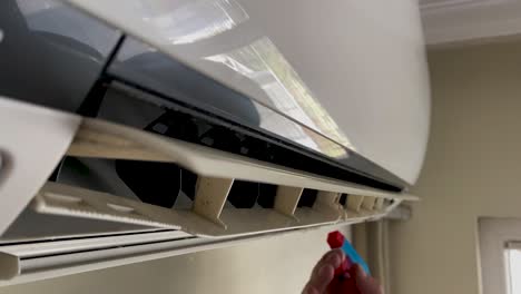 cleaning the air conditioner from dust, mold and dirt