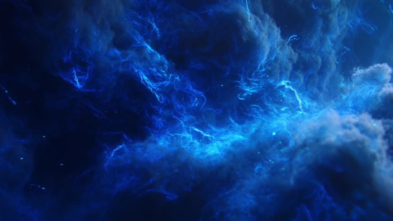 A Majestic Display of Electric Blue Cosmic Clouds and Energetic Swirls, Capturing the Ethereal Beauty of the Universe in Stunning Detail and Vibrant Color Combinations