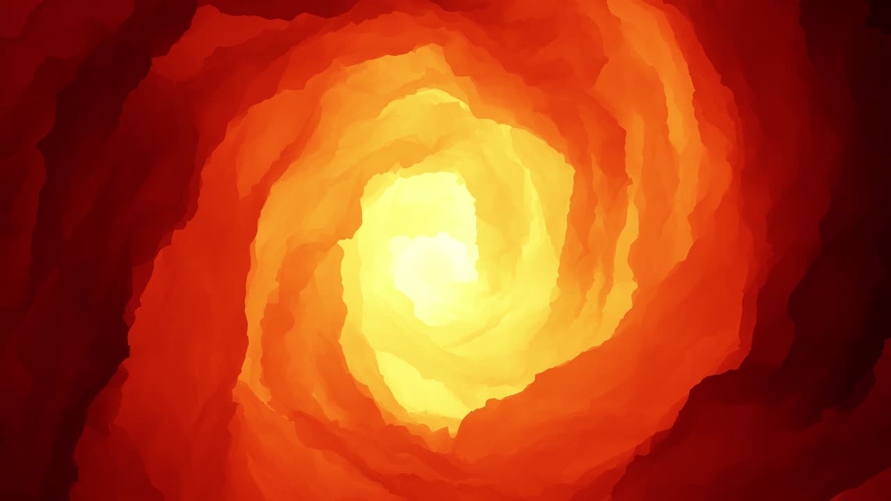 girando suavemente la forma abstracta colorida. bucle perfecto.