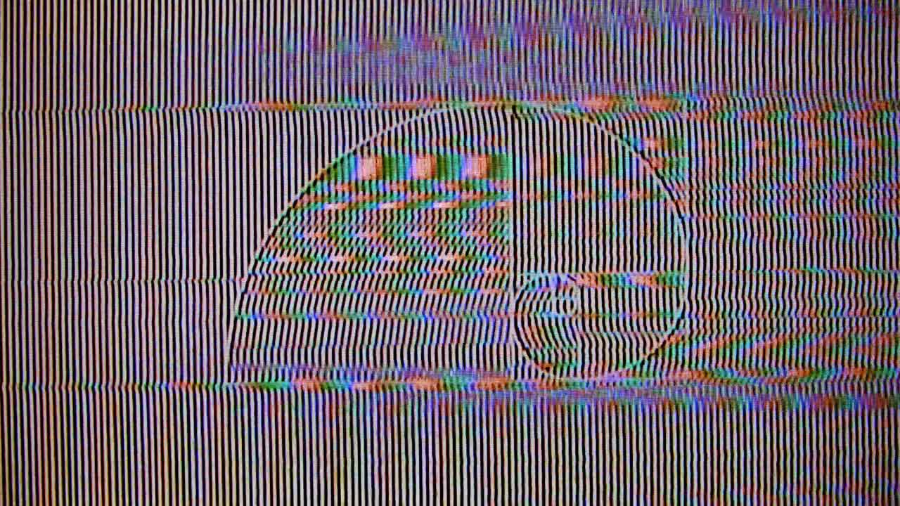 glitches de dibujo de proporción de oro con líneas delgadas y ruidosas en blanco y negro