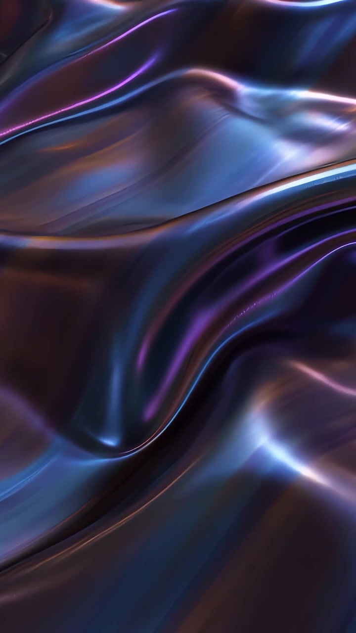Abstrakt Metalliske Bølger Baggrund 4K