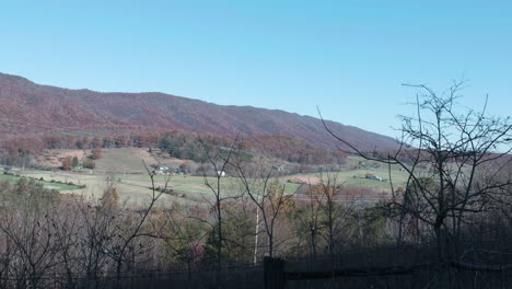 countryside landscape in the appalachian mountains