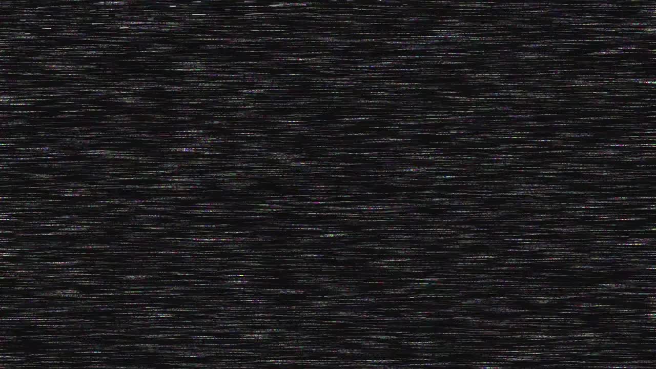 Authentic VHS tape noise with color bleeding, scan lines, and static glitch effects. Seamless loop for creating a retro 80s or 90s television look. Use as an overlay or background