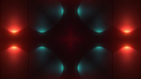 abstract neon lights symmetry pattern