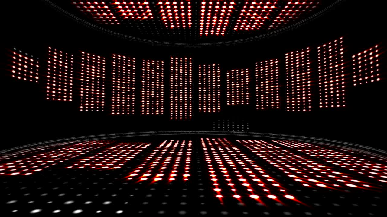 음악 파동 방, 라디오, 조명 전구 애니메이션, 렌더링, 배경, 루프