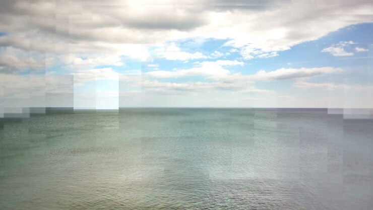 Video generato digitalmente di paesaggio 4k