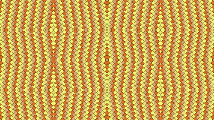 Sfondo in loop continuo con forme caleidoscopiche a rombi colorati