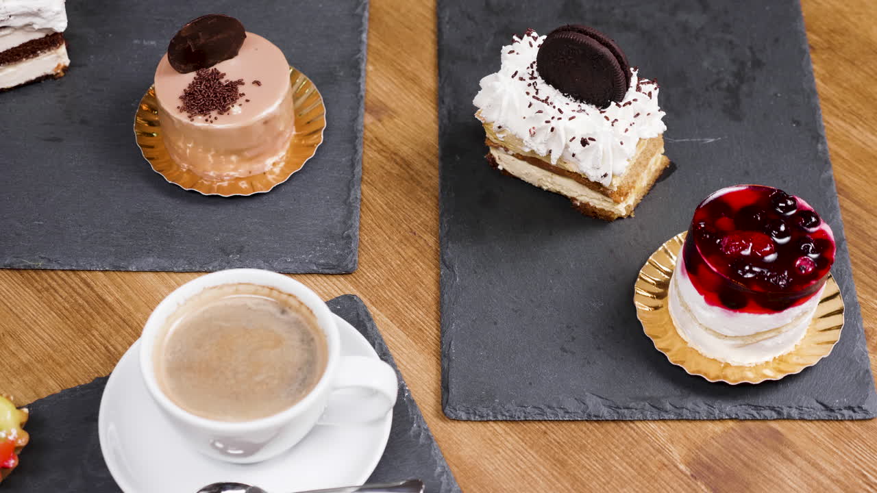 Selection of Desserts and Coffee