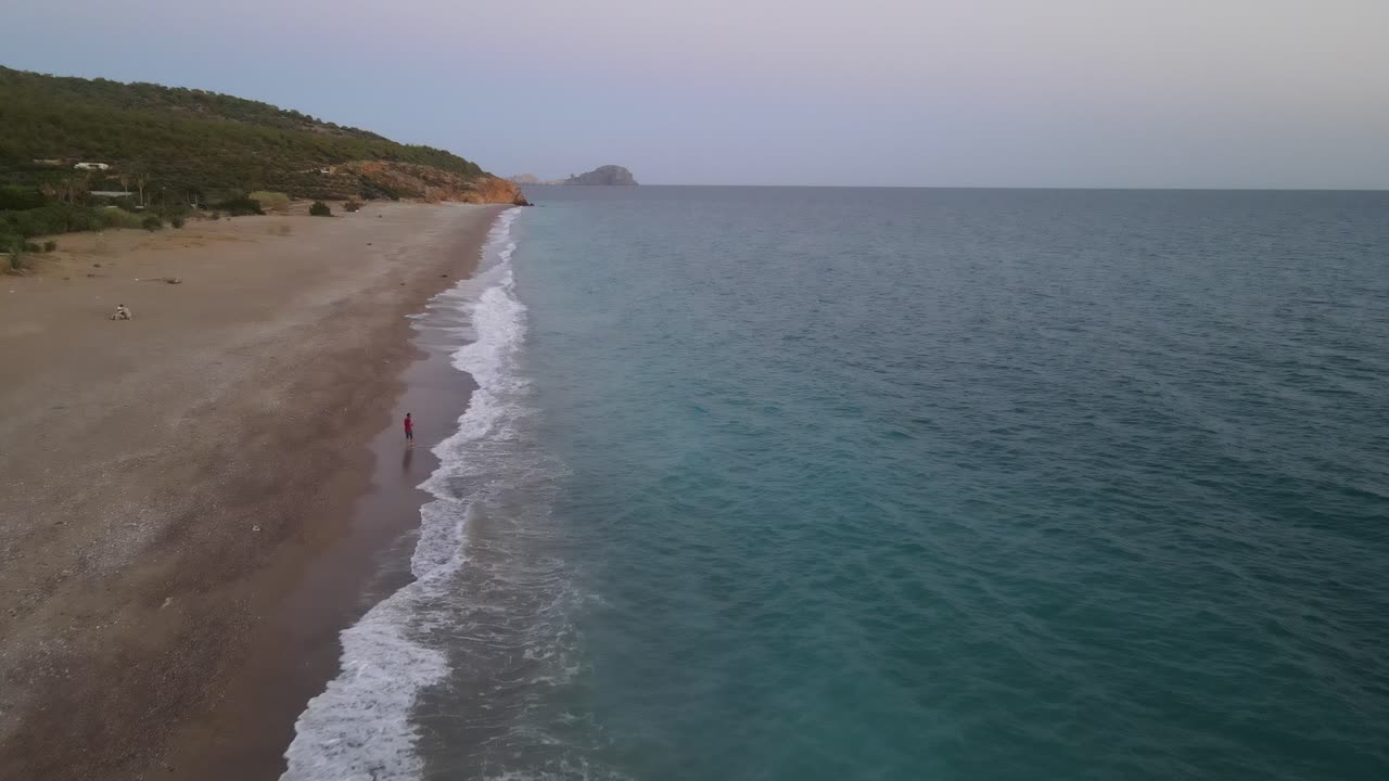 Mediterranean Coastline Aerial View