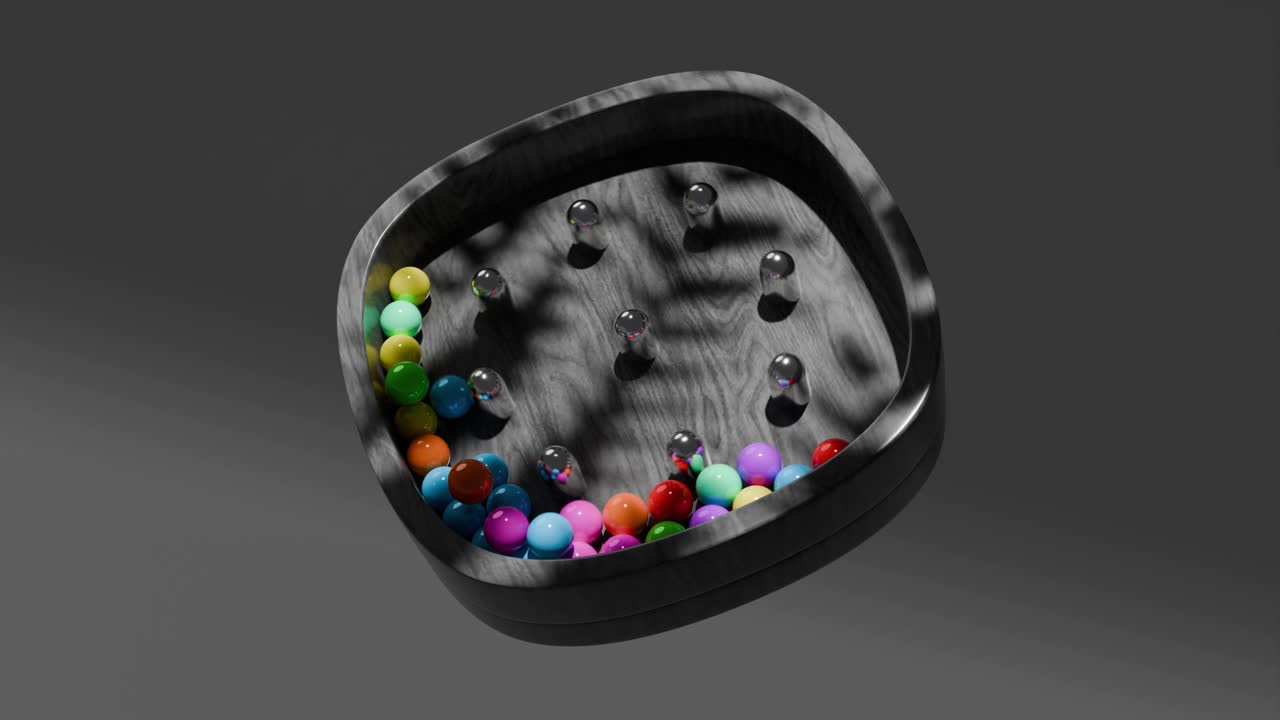 Kinetic Rolling Ball Sculpture