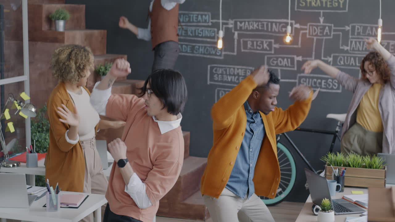 Office Team Celebrating Success