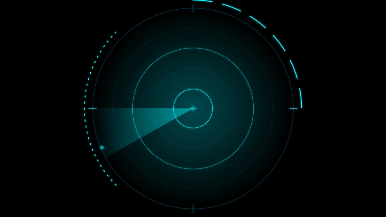 Schermo Radar Digitale in Scansione per Obiettivi