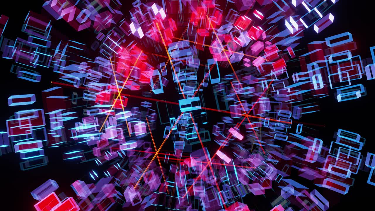 animación de rotación, movimiento de abstracciones transparentes multicolores. animación de bucle vj para sus hermosos videos. ¡te deseo una creatividad exitosa!