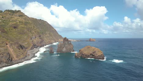 ribeira da janela 4k cinematic drone footage - ilha da madeira - portugal