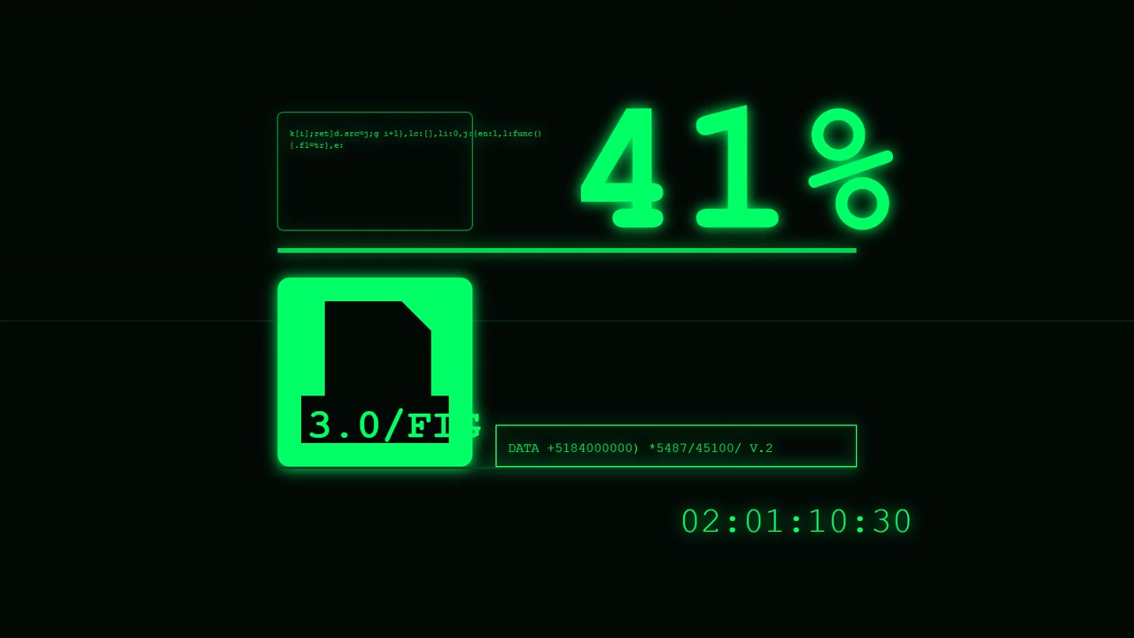Barra di avanzamento digitale che carica dati sullo schermo del computer
