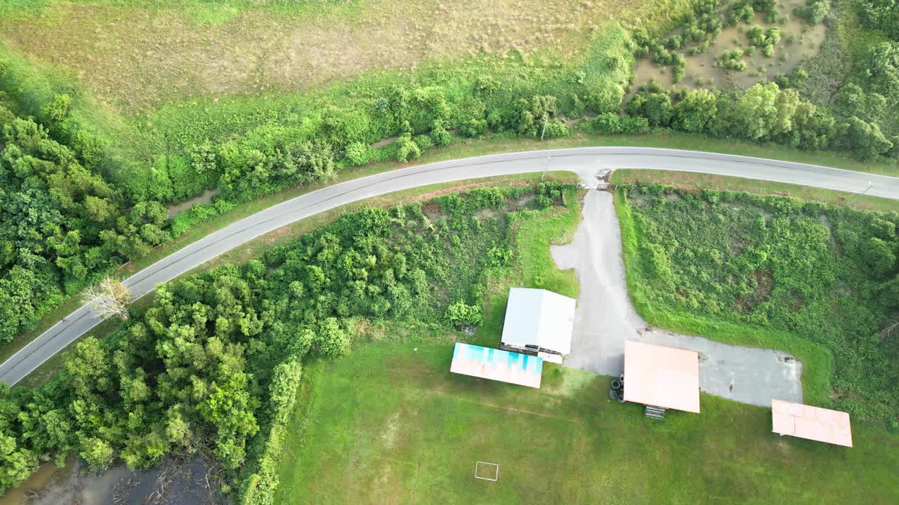 Aerial Drone View During Summer Kabong Fishing Village,With River And Beach,Sarawak,Borneo