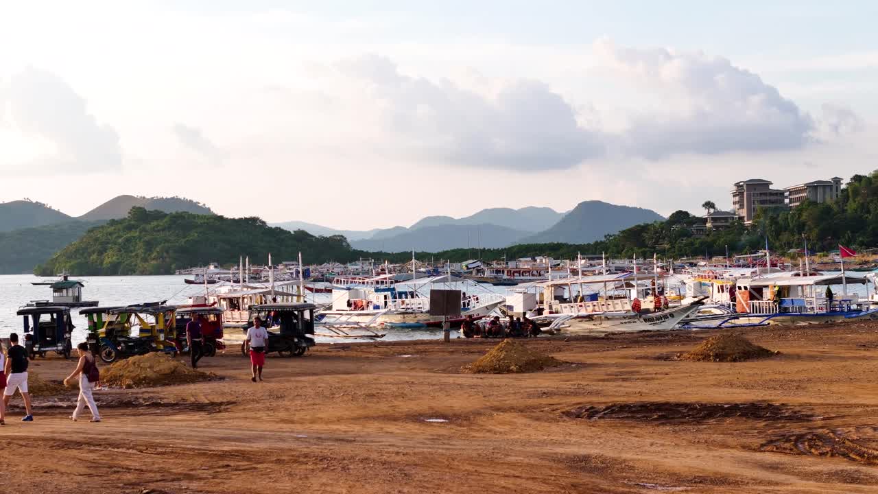 Philippine Boats at a Waterfront