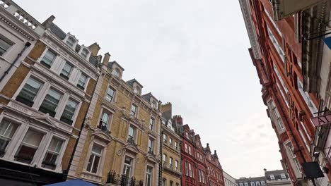 people walking along vibrant london street