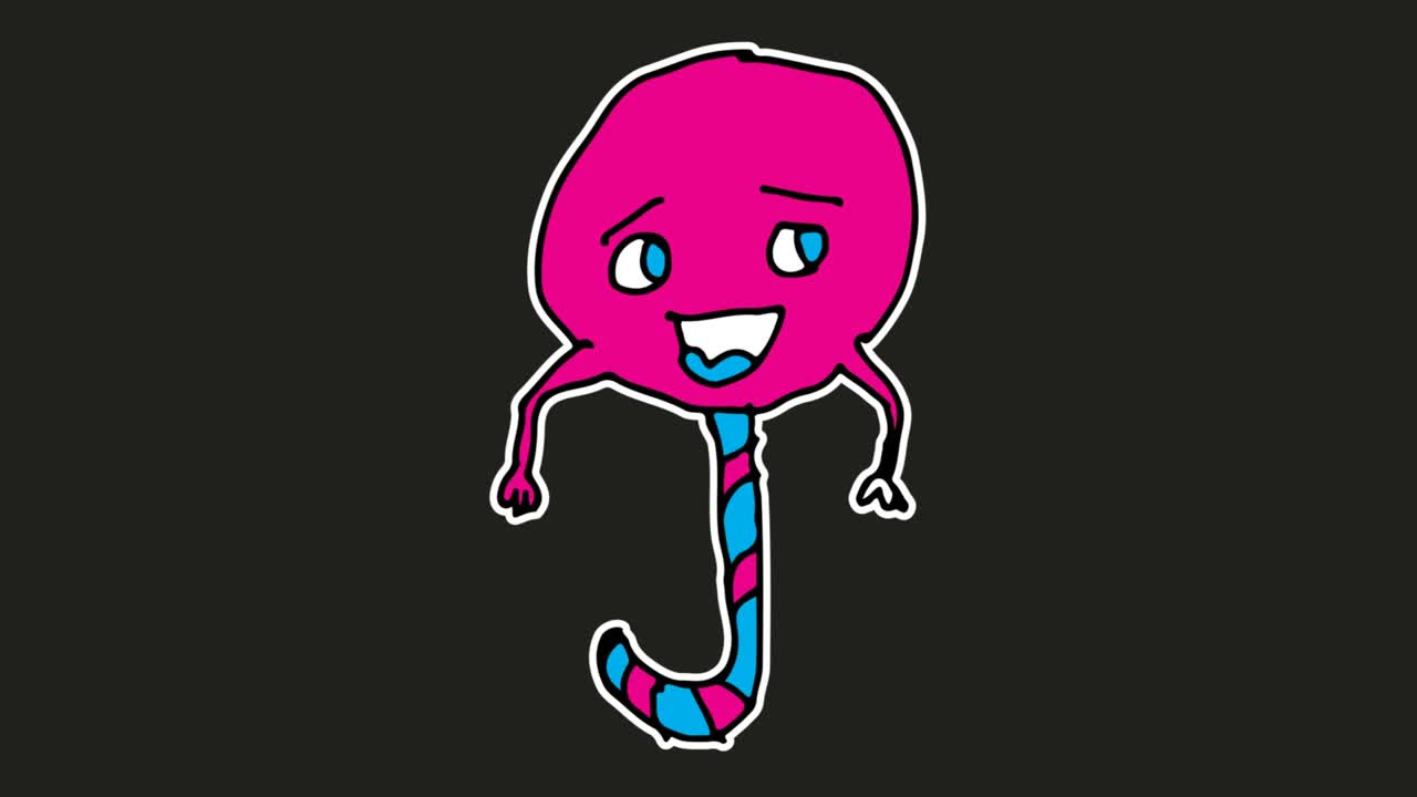 Kids drawing black Background with theme of candy