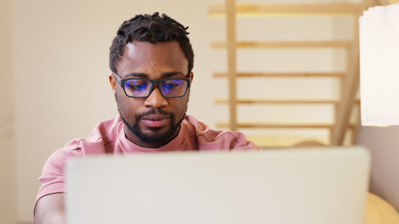 Man working on a laptop