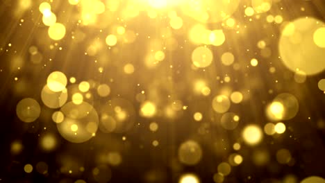 partículas de oro brillo bokeh premio polvo abstracto bucle de fondo