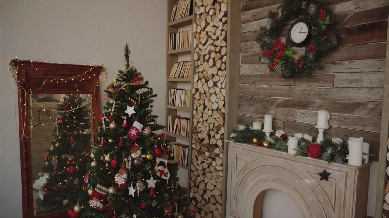 уютный рождественский интерьер