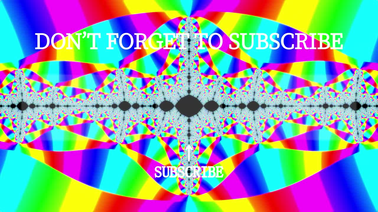 사이키델릭 플래시 엔드 카드 엔딩 스크린 모션 그래픽