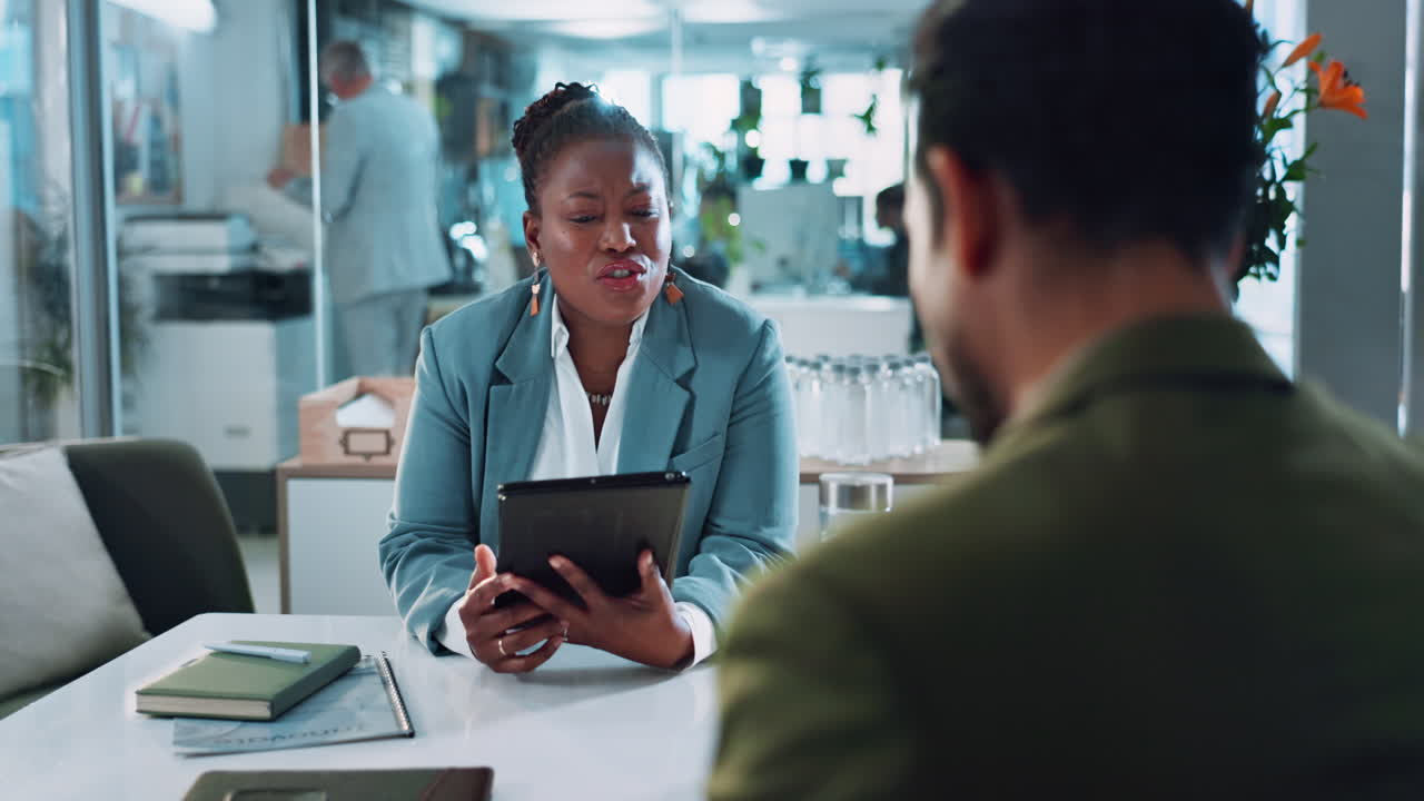 Business Meeting in Modern Office