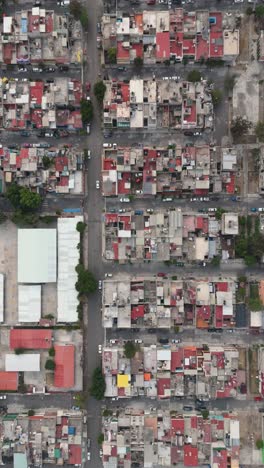 drone's vertical perspectives crowded localities ecatepec mexico