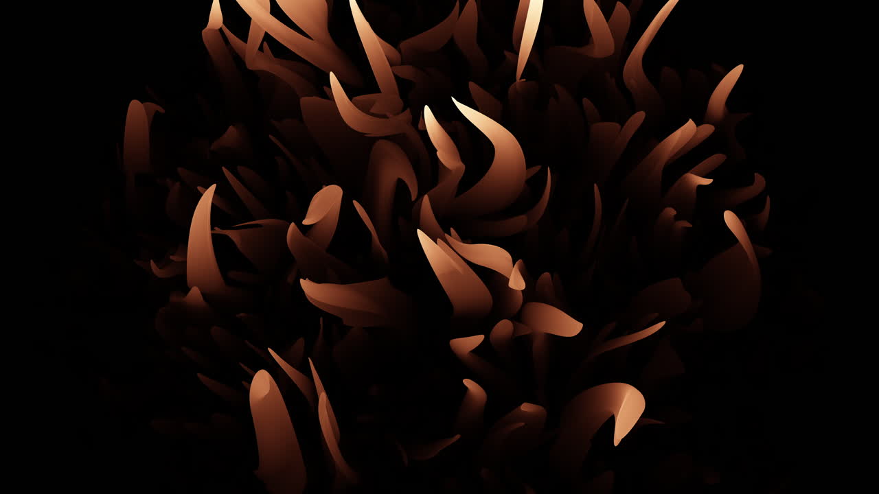 Flowing and swirling gold pattern