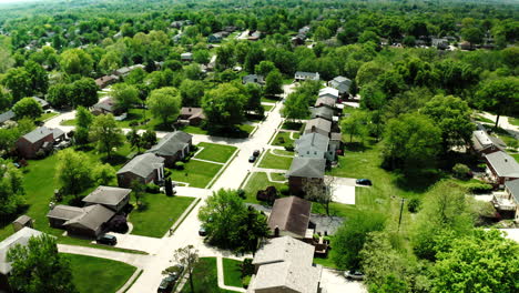 Drone-view-of-Edgewood,-Kentucky