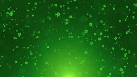 st. patrick's day clover falling background