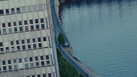 office building by a river