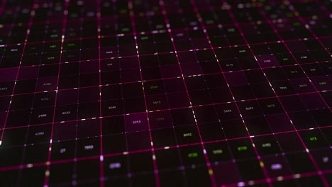 cuadrícula de visualización de datos abstractos