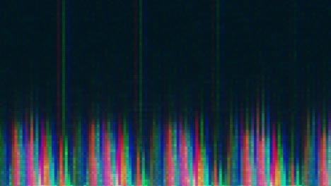 diseño único abstracto animación digital ruido de píxeles error de fallo daño de video