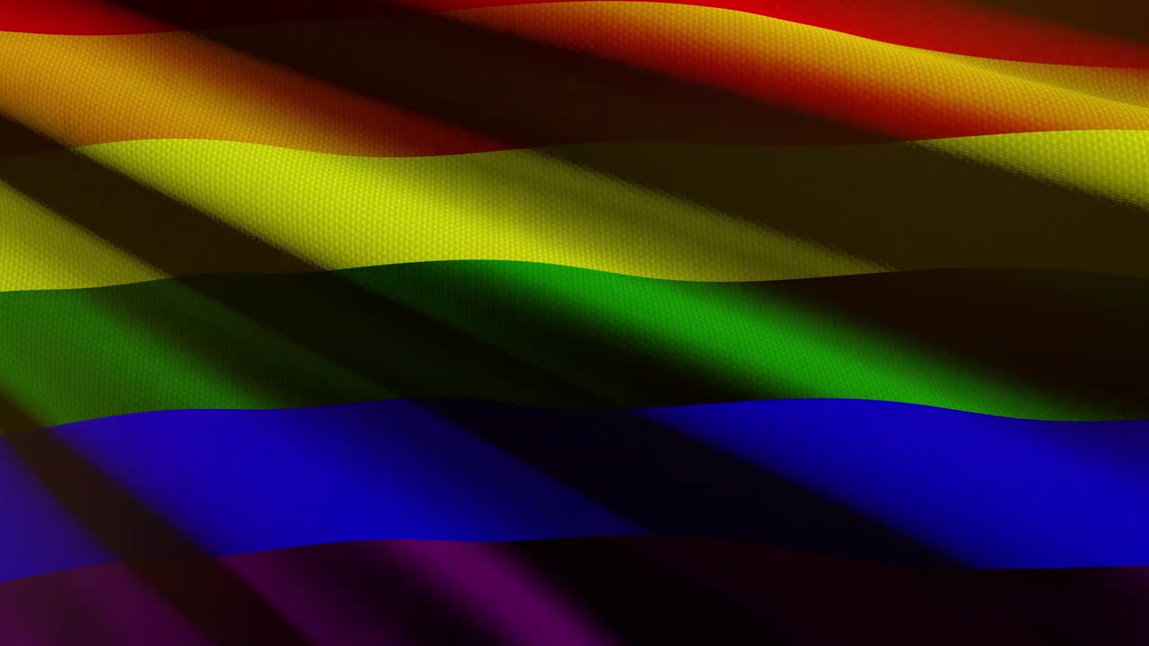 bandera del orgullo gay - animación en bucle