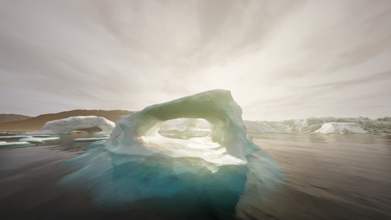 el impresionante arco del iceberg