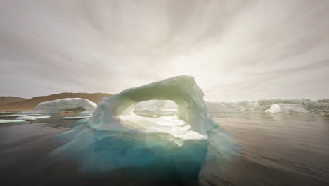 stunning iceberg arch