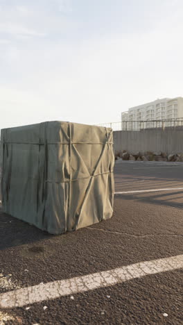 military cargo box on the street