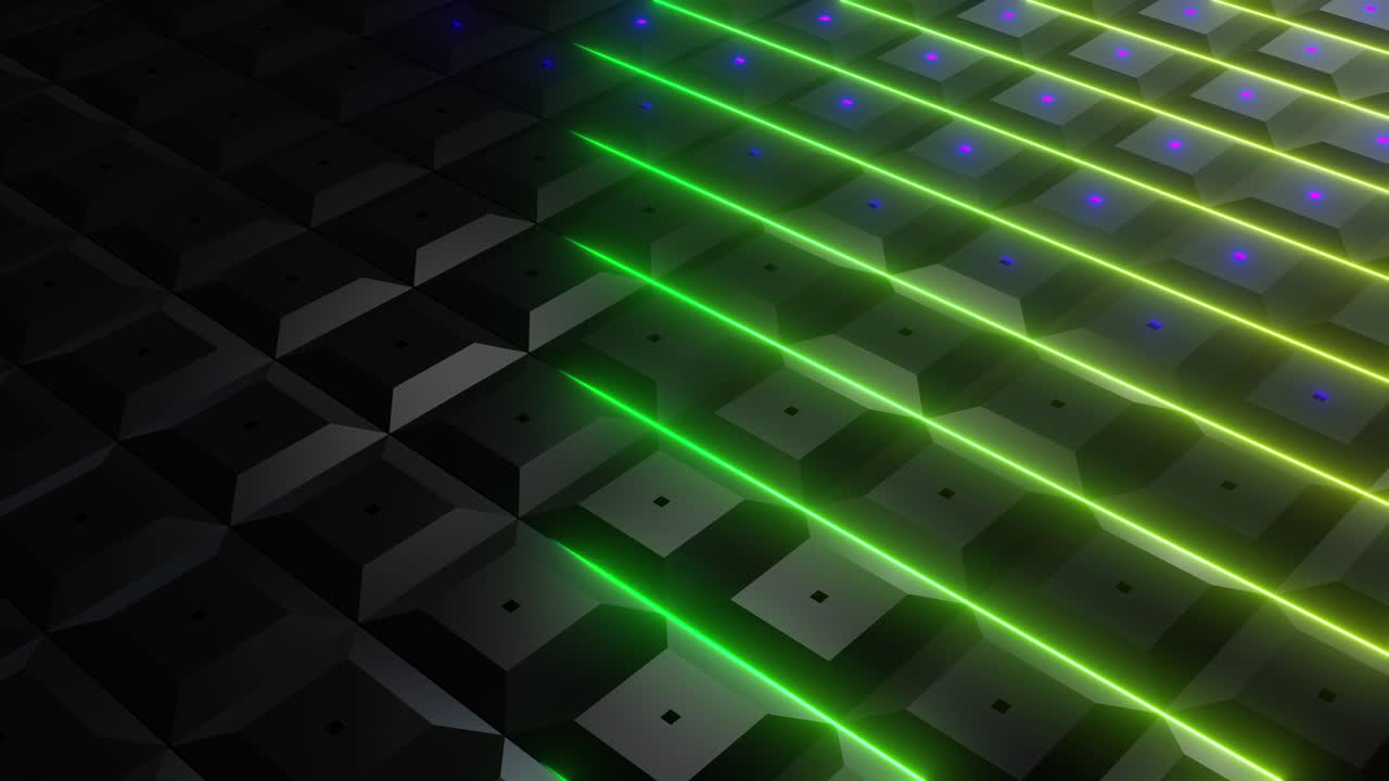 patrón geométrico abstracto con luces de neón