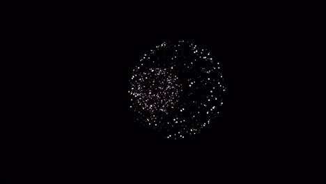 realistic colorful firework isolate on black background for use as overlay.