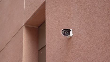 security camera on a building wall