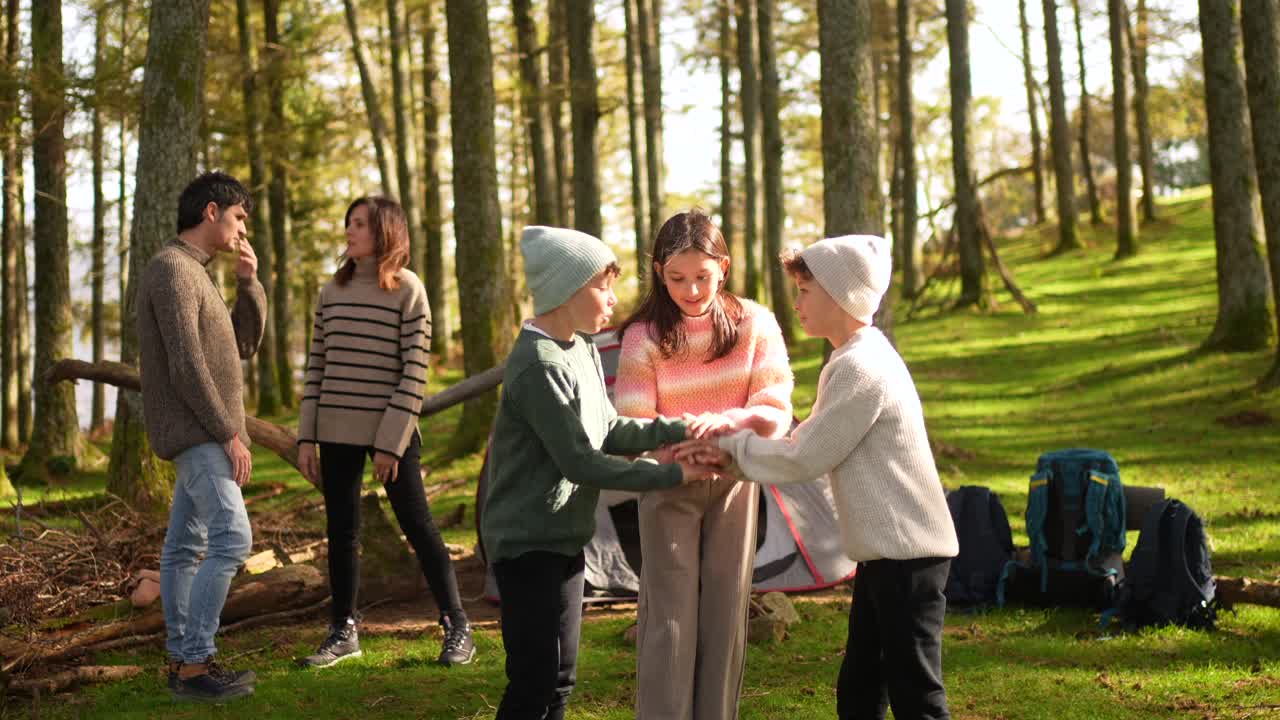 Family Camping Trip in the Forest