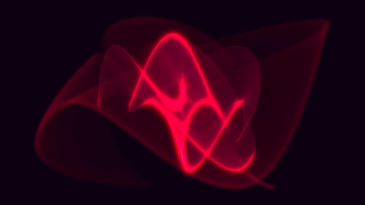 animacion resumen neon rojo olas movimiento discoteca fondo 1